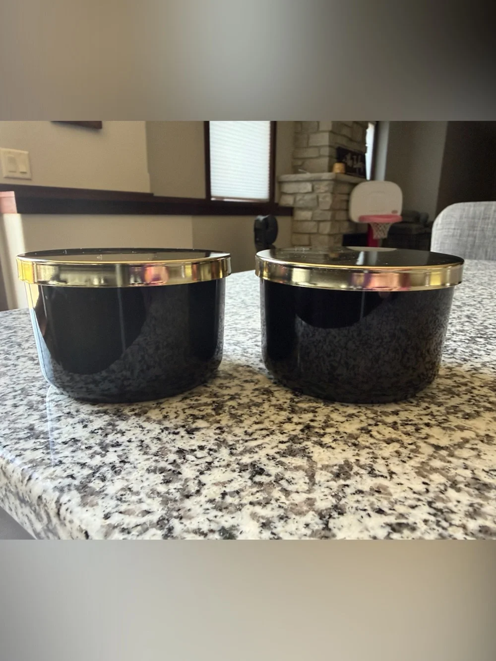 Z Gallerie Multi-use Storage Duo - Set Of 2 Ceramic Canisters with Metal Lids